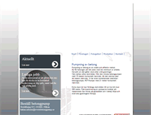Tablet Screenshot of evertsbetongpump.se